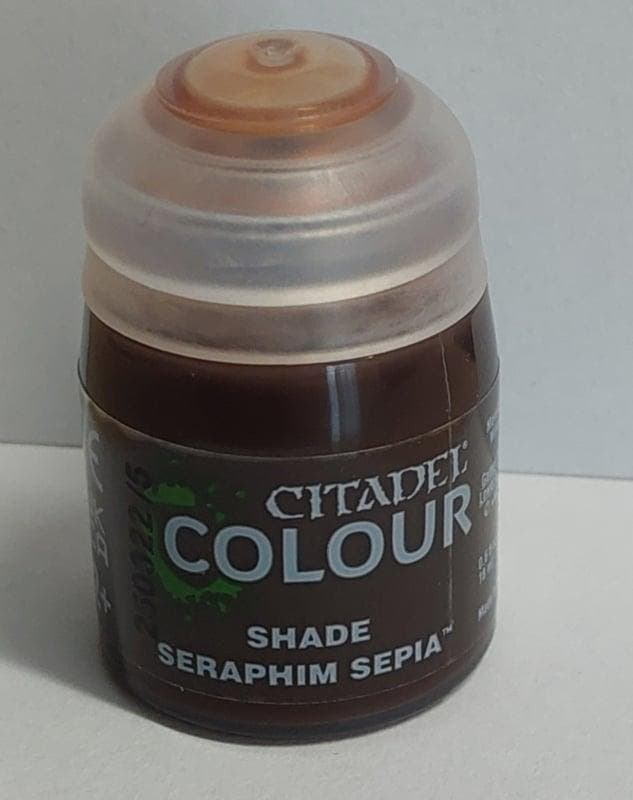 Seraphim Sepia new formula shade paint 18 Ml (Warhammer, Hobby en Vrije tijd, Wargaming, Ophalen of Verzenden