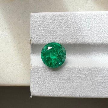 1 pcs Groen Smaragd - 3.66 ct - International Gemological