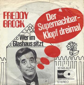 Fredy Brock - Der Supernachbar - Klopf Dreimal, Verzenden
