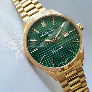 Mathey-Tissot - Automatic - Swiss Made - Gold - Sapphire -, Nieuw