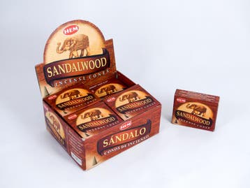 HEM Wierook Kegels / Cones - Sandelhout / Sandalwood - Vo..., Ophalen of Verzenden