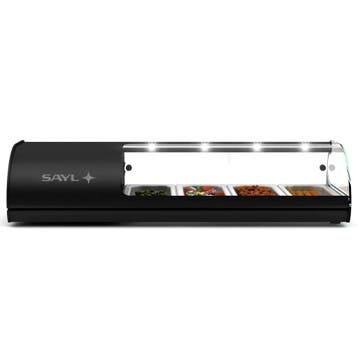 Tapasvitrine | CLASSIC | Zwart | 4x 1/3 GN | +2°C/+6°C |, Verzenden, Nieuw in verpakking