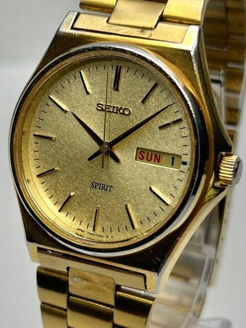 Seiko - Spirit - Zonder minimumprijs - Vintage Gold-Tone