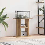 vidaXL Aquariumstandaard 60x30x60cm bewerkt hout artisanaal, Dieren en Toebehoren, Vissen | Aquaria en Toebehoren, Verzenden, Nieuw