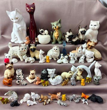 Div. fabr. - Beeldje - Kattenbeeldjes collectie (59) -