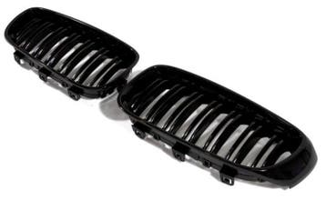Dubbelspijls Glans Zwart Nieren BMW 3 Serie F34 GT B0406