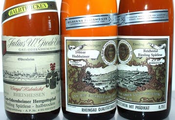 1986 Riesling Spätlese: Hochheimer Reichestal +, Nieuw