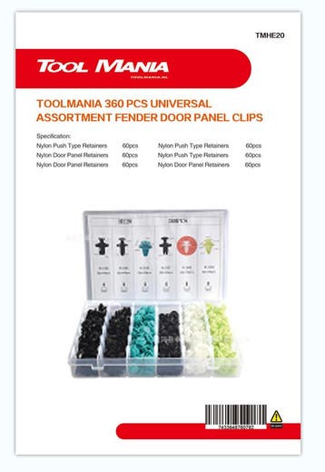 TM 360 Delige Assortiment bekleding Clips  MIX, Verzenden, Nieuw