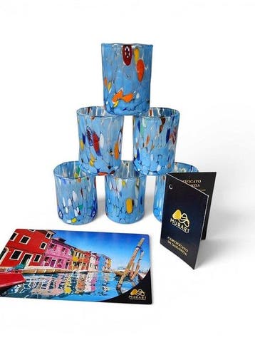 MurArt - Drinkset (6) - Glas - Murrine Millefiori