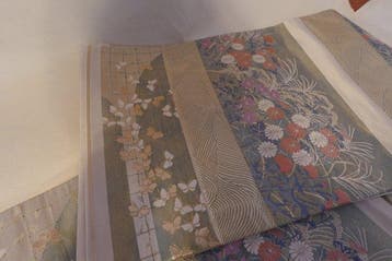 Ceinture obi japonaise vintage éblouissante – design luxueux