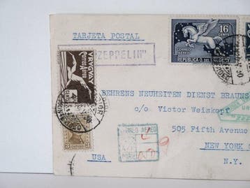 Uruguay 1930 - Voyage en Amérique du Sud LZ127, liaison