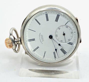 A. Lange & Söhne - Frühe Silber Lepine Taschenuhr - Uhr Nr.