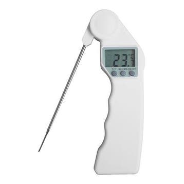 Thermometer digitaal met inklapbare RVS voeler -50/+300, Verzenden, Nieuw in verpakking