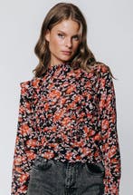 Colourful Rebel Bina Paisley Flower Blouse - S (Kleding), Kleding | Dames, Verzenden, Nieuw