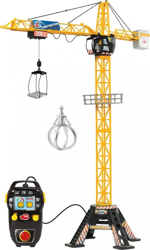 Dickie Toys - Giant Constructie Kraan 120 cm -, Kinderen en Baby's, Speelgoed | Overig, Zo goed als nieuw, Verzenden