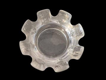 Lalique France - Cendrier - Masques - Cristal, Antiek en Kunst
