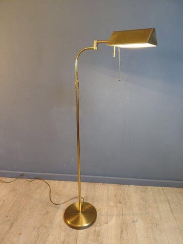 Holtkötter - Staande lamp - Messing - In Hoogte Verstelbaar