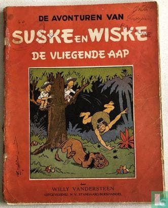 Suske en Wiske - De vliegende aap - 1951, Boeken, Eén stripboek, Verzenden, Gelezen, Vandersteen, Willy.