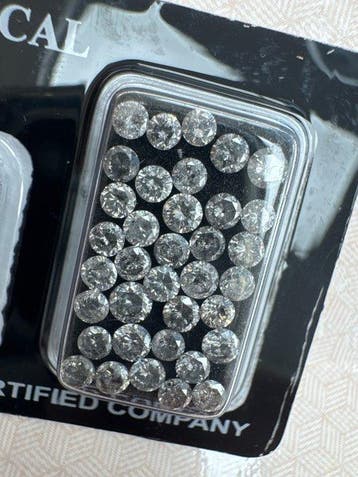 Zonder minimumprijs - 36 pcs Diamant (Natuurlijk) - 3.42 ct, Nieuw