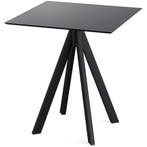 Inklapbare Tafel | INFINITY | HPL/RVS | Zwart Blad | Zwart, Verzenden, Nieuw in verpakking