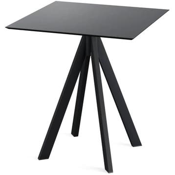 Inklapbare Tafel | INFINITY | HPL/RVS | Zwart Blad | Zwart, Verzenden