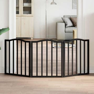 vidaXL Hondenhek inklapbaar 3 panelen 150 cm populierenhout, Verzenden, Nieuw