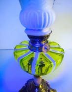 France - Lampe à pétrole - Verre, Bronze, Antiquités & Art, Curiosités & Brocante