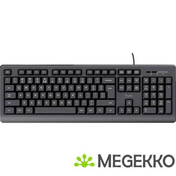 Trust TK-150 Toetsenbord Zwart, Verzenden, Nieuw