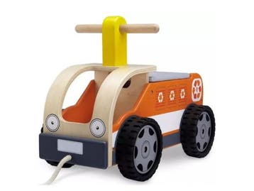 Veiling - Wonderworld Recycling truck loopauto, Kinderen en Baby's, Nieuw