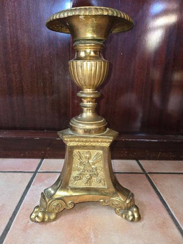 Kandelaber - Verguld brons - 32 cm
