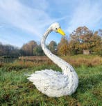 Figure - Lifelike swan - Fer, Antiquités & Art