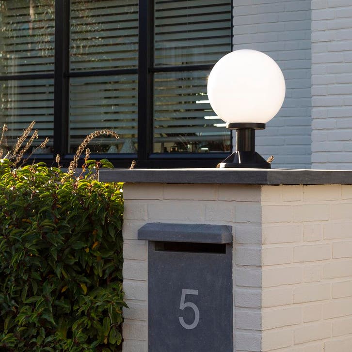 Tuinverlichting Bol Globe 15r opaal Ø 25 Tuinverlichting, Tuin en Terras, Buitenverlichting, Verzenden
