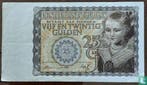 25 gulden Nederland 1940  - 1940, Timbres & Monnaies, Billets de banque | Pays-Bas, Verzenden, Los biljet