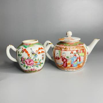 Theepot (2) - Porselein - jiaqing theepot