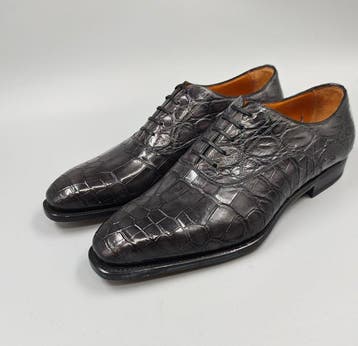 Mauro Volponi-9.5UK-Crocodile Oxfords - Veterschoenen -, Nieuw