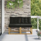 vidaXL 2 Stuk Buiten Midden Sofa Massief acaciahout en, Verzenden