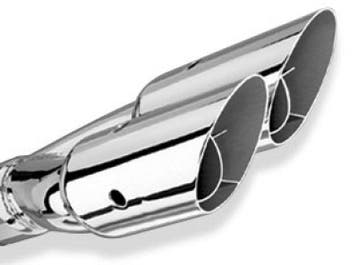 Borla Universal Polished Tip Dual Round Angle-Cut, Ophalen of Verzenden