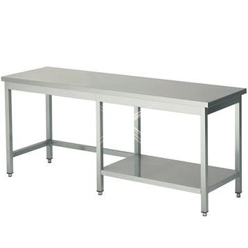 Rvs werktafel met halve bodemschap rechts 1900x600x900 mm, Verzenden, Nieuw in verpakking
