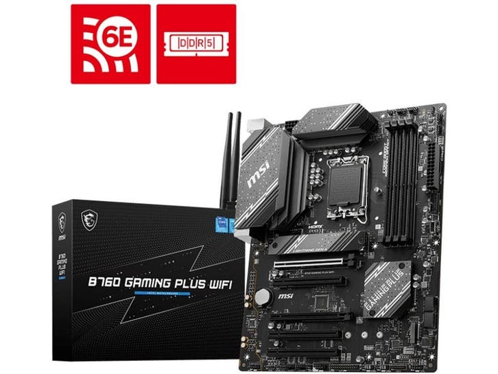 MSI B760 GAMING PLUS WIFI - Moederbord - Wi-Fi 6 - ATX, Informatique & Logiciels, Cartes mères, Envoi