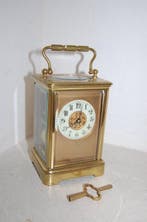 Rijtuigklok - Drocourt - Messing, Glas - 1850-1900, Antiquités & Art, Antiquités | Horloges