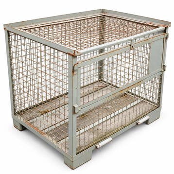 Gaascontainer / gitterbox met klep en deksel 1235x840x975 mm, Zakelijke goederen, Ophalen of Verzenden