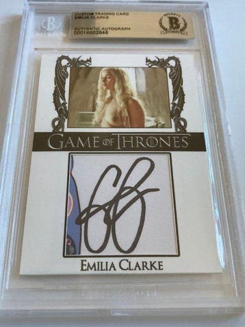 Game of Thrones - Emilia Clarke - Signed Trading Card -