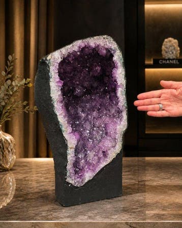 XL Amethistgeode + Certificaat - Hoogte: 40 cm - Breedte: 25, Collections