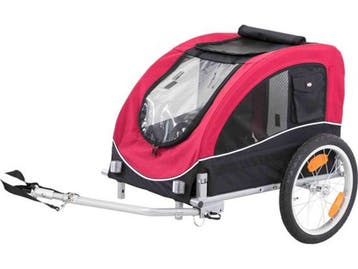Trixie Hondenfietskar - M - <22 kg - Zwart Rood -, Verzenden