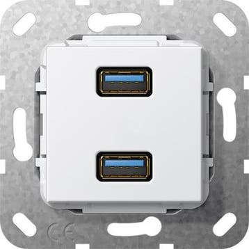 Gira Usb 3.0 Dual Port Breakout Kabel Basis Eenheid Wit -, Verzenden
