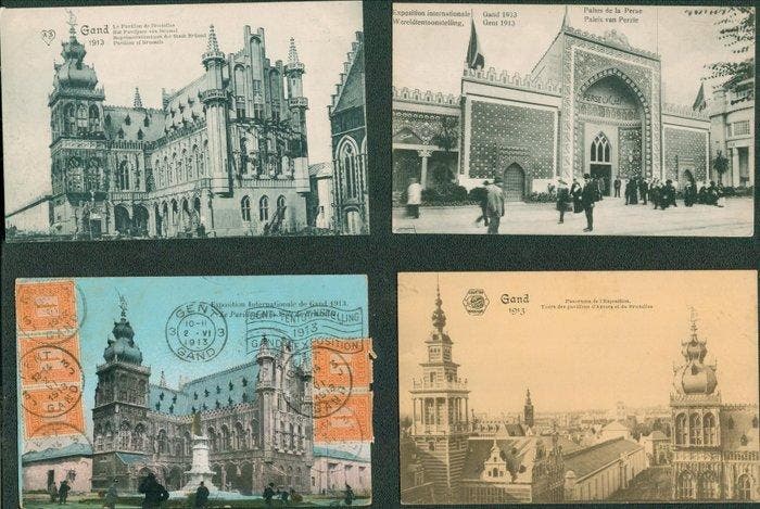 België - Stad en Landschap - Wereldtentoonstelling Gent-, Collections, Cartes postales | Étranger