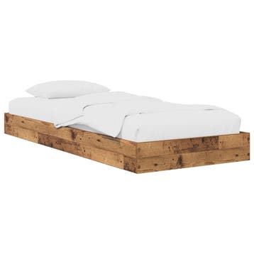 vidaXL Vloerbedframe Oud hout 80 x 200 cm Bewerkt hout, Verzenden