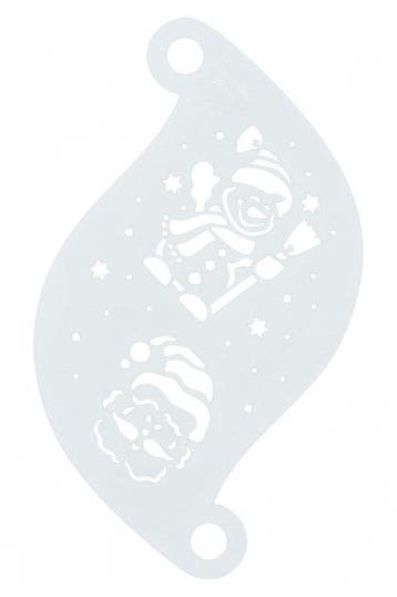 Witte Make Up Sjabloon Kerstman, Verzenden, Nieuw