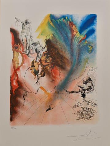 Salvador Dali (1904-1989) - Four Dreams of Paradise suite -, Antiquités & Art