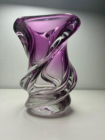 Val Saint Lambert - René Delvenne - Vaas - Conque - Kristal, Antiek en Kunst